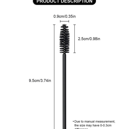 ANNAFRIS 50Pcs  Disposable Eyelash  Brush Soft Head Crystal Eyebrow Brush Lash Extension Brush  Mascara Wand Makeup Tool