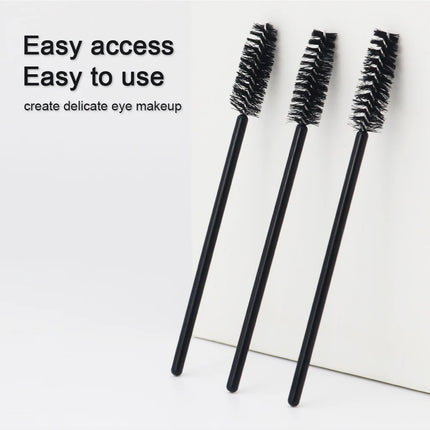 ANNAFRIS 50Pcs  Disposable Eyelash  Brush Soft Head Crystal Eyebrow Brush Lash Extension Brush  Mascara Wand Makeup Tool