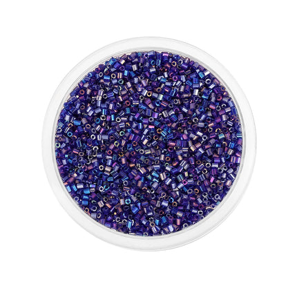 1000/1800Pcs 2mm Hexagon Czech Glass Cylindrical Loose Small Seed Needle Beads for DIY Bracelet Necklace Jewelry Making Supplies