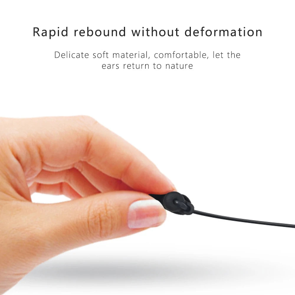 Wireless V5.0 Bluetooth Sleeping Earphone Soft Silicone Stereo Sports Earbuds Hanging Neck Headset Noise Cancel Halter movement