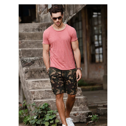 100% Cotton Men T-shirt Casual Soft Fitness Summer Thin T-shirts Men's Home Clothes O-Neck Short Sleeve Soild T Shirt for Men