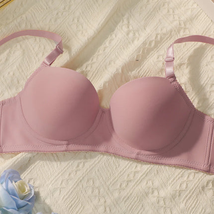 2sets Solid Underwire Lingerie Set Women Push Up Bra With Steel Ring Fashion Women Underwear Panty Everyday Bras Sets J2611