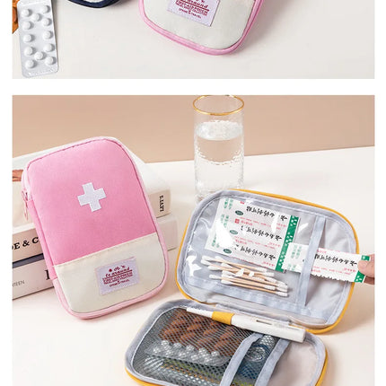 3 Pcs/set Portable Medical Storage Bag Camping Emergency First Aid Kit Organizer Home Outdoor Travel Bag