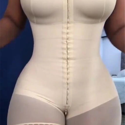 Fajas Shapewear High Compression Bodysuit Girdles with Brooches Bust for Daily and Post-Surgical Use Slimming Sheath Belly Women