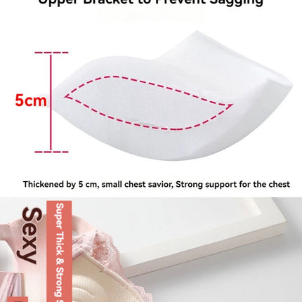 8cm Thickened Non-empty Cup Underwear Small Chest Gather Anti-sagging Hand-cup Bra Adjustable Bra Women