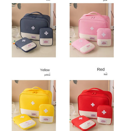 3 Pcs/set Portable Medical Storage Bag Camping Emergency First Aid Kit Organizer Home Outdoor Travel Bag