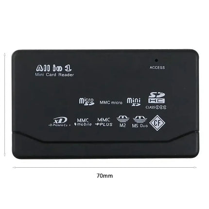 All In One Memory Card Reader USB External Cardreader SD SDHC Mini Micro M2 MMC XD CF Reader  For MP3, Digital Camera