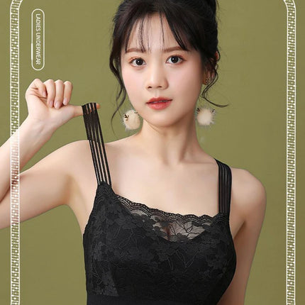 Sexy Lace Seamless Large Size Women's Bra Comfortable Breathable Sports Beauty Back Vest Sleep Gathered Wrapped Chest Tube Top