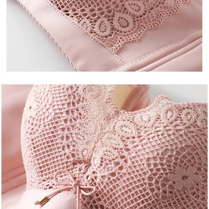 8cm Thickened Non-empty Cup Underwear Small Chest Gather Anti-sagging Hand-cup Bra Adjustable Bra Women