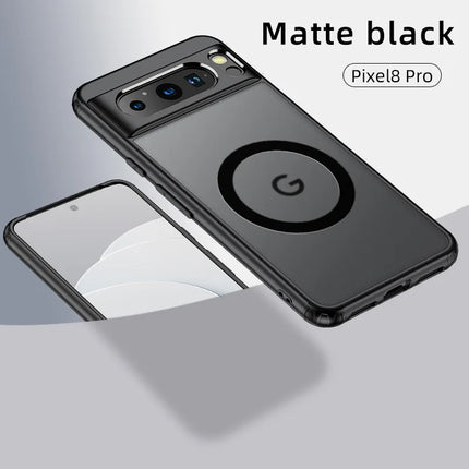2025 Fashion Magnetic Case For Google Pixel 9 Pro 8 8A 7 10 Dull Polish Wireless Charger Cover Anti-knock Cases For Pixel 9A 7A