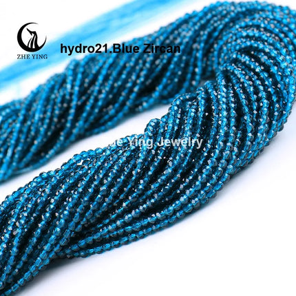 Zhe Ying 10strands/lot Tea Color Glass Beads Hydro Round Micro Faceted Crystal Loose Beads for Bracelet Necklace Accessories