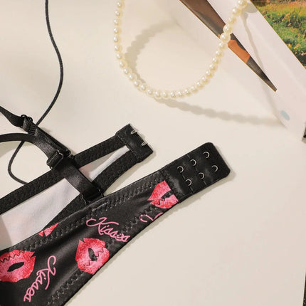 Viomisha High Quality Printed Patchwork Lace Sexy Lingerie Set  Women Underwire Push Up Bras  Female Underwear Panty Set S-XL