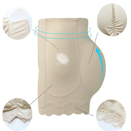 Body Shaper Underwear With Hips Pads Filler Sexy Big Butt Enhancer Control Panties Belly Smooth Shapewear Fake Buttock Plus Size