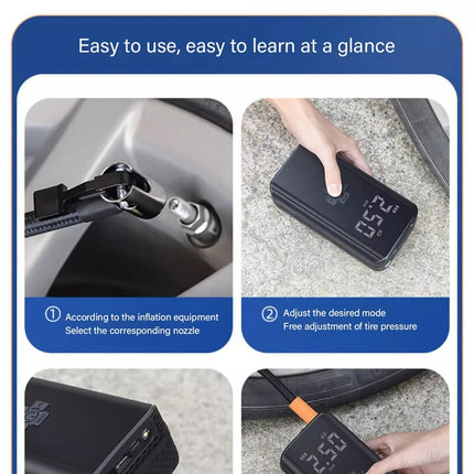 1pc Wireless Car Air Compressor Air Pump Electric Tire Inflator Pump for Motorcycle Bicycle Boat AUTO Tyre Balls Inflatable