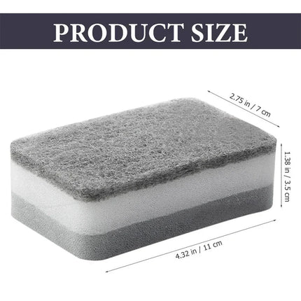 30/5pcs Magic Cleaning Sponges Double-sided Reusable Kitchen Sponge Wipes Pan Pot Dishwashing Scouring Pads Brush Clean Tools