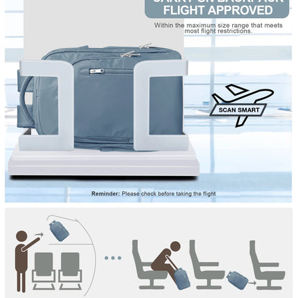 Laptop Bag Travel Backpack for Women Large Capacity Easyjet Carry-Ons 45x36x20 Backpack Ryanair 40x20x25, Men's Cabin Backpack