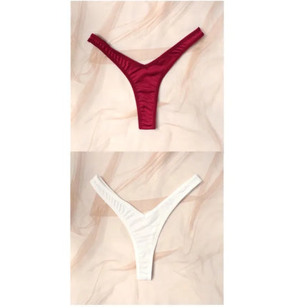 Sexy Simple Low Waist Briefs Women's Wholesale Thong New Hip Lifting Pants In Europe And America