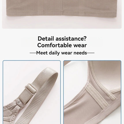 New Large Size Front Buckle Sexy Push up WOMEN'S Bra Adjustable Thin Cup Breathable Comfortable Middle-aged Mom Ladies Underwear