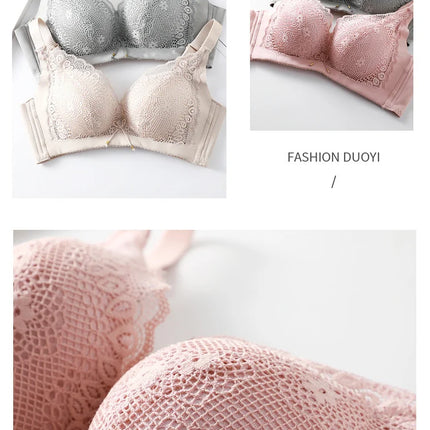 8cm Thickened Non-empty Cup Underwear Small Chest Gather Anti-sagging Hand-cup Bra Adjustable Bra Women