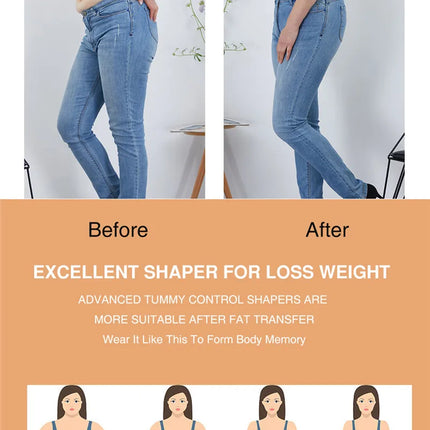 Fajas Shapewear High Compression Bodysuit Girdles with Brooches Bust for Daily and Post-Surgical Use Slimming Sheath Belly Women