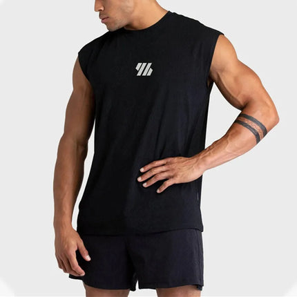 2025 Summer new Gym Vest Men broad shoulder Sleeveless Sports Tank Top quick-dry mesh Fitness T-shirt Running Tank Top men tops