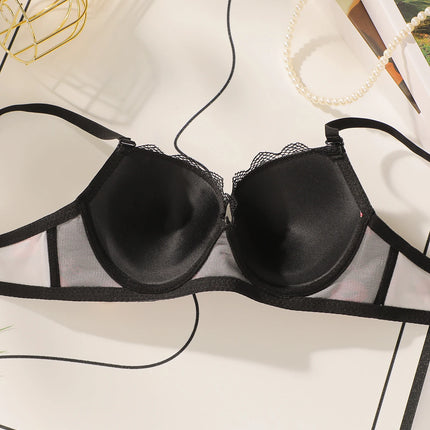 Viomisha High Quality Printed Patchwork Lace Sexy Lingerie Set  Women Underwire Push Up Bras  Female Underwear Panty Set S-XL