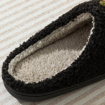 Cute Funny Halloween Women's Slippers Cartoon Pumpkin Indoor Warm Soft Sole Comfy Slipper Breathable Leisure Home Plush Shoes