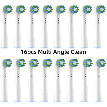 16/20PCS Brush Head nozzles for Oral B Electric Toothbrush Replacement Head Refill Sensitive Floss Cross Action for Oralb
