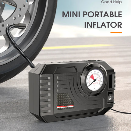 CARSUN Mini Air Pump Tire Inflator Car Electric Mini 20L/Min Portable Air Compressor For Car Motorcycles Bicycle Inflatable