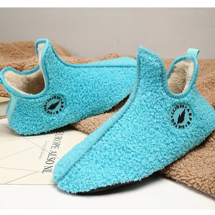 Winter Slippers Men Couples Slippers Non-slip Warm Women and Men Slipper Indoor Soft Shoes Comfortable Flat Home Cotton Shoe