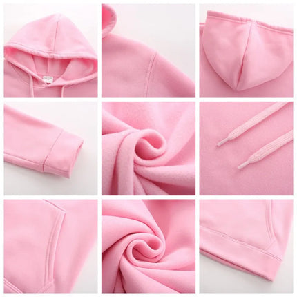 Men's Hoodies Women Pullover Spring Autumn Casual Hoodie Sweatshirts Solid Color Hoodies Oversize Black Sweatshirt For Male