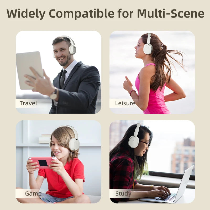 Xiaomi Mijia Wireless Headphone 3D Spatial Audio Earphone Bluetooth 5.3 Headset 40mm Driver Foldable Over Ear Headphone 70H