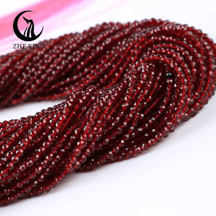 Zhe Ying 10strands/lot Tea Color Glass Beads Hydro Round Micro Faceted Crystal Loose Beads for Bracelet Necklace Accessories