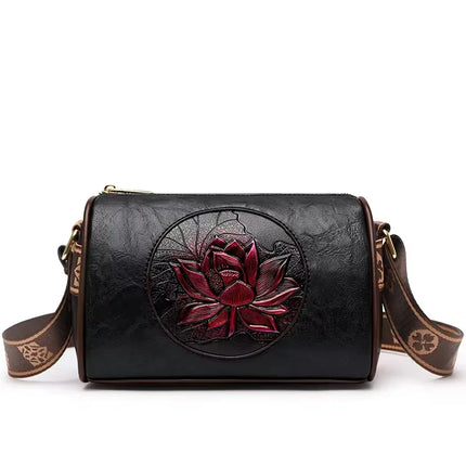 Women Embroidery Tote Bag High Quality Leather Ladies Handbags 2024 Women Shoulder Bag Small Crossbody Bags For Women Sac a Main