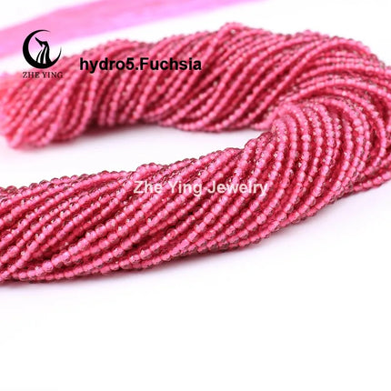 Zhe Ying 10strands/lot Tea Color Glass Beads Hydro Round Micro Faceted Crystal Loose Beads for Bracelet Necklace Accessories