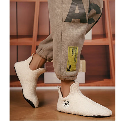 Winter Slippers Men Couples Slippers Non-slip Warm Women and Men Slipper Indoor Soft Shoes Comfortable Flat Home Cotton Shoe