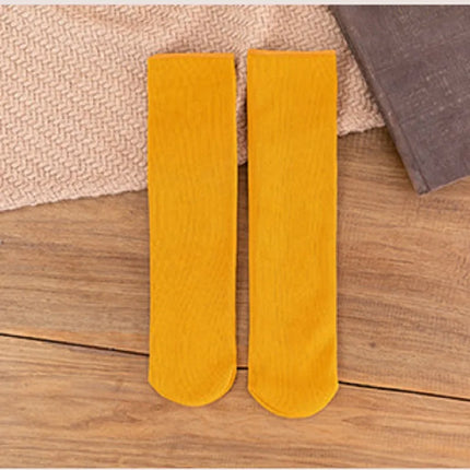 Winter Warm Solid Women Socks Thicken Thermal Socks Wool Cashmere Black Skin Seamless Snow Sock Velvet Unisex Socks