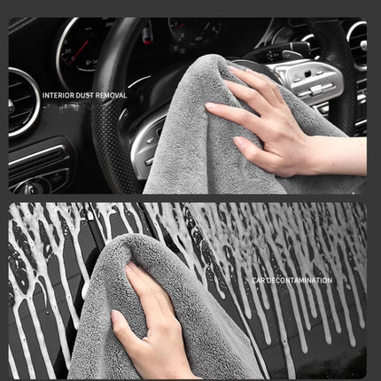 High-end Microfiber Auto Wash Towel Car Cleaning Drying Cloth Hemming Car Care Cloth Detailing Car Wash Towel