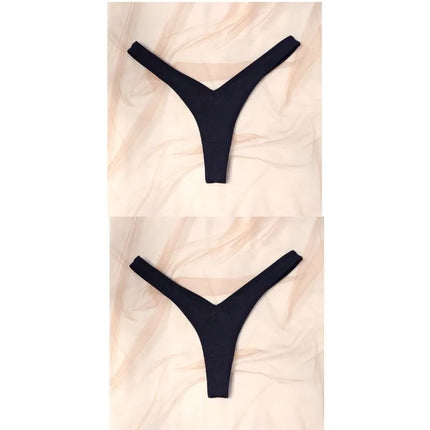 Sexy Simple Low Waist Briefs Women's Wholesale Thong New Hip Lifting Pants In Europe And America