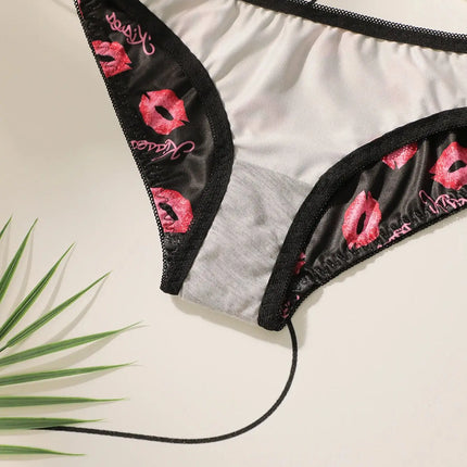 Viomisha High Quality Printed Patchwork Lace Sexy Lingerie Set  Women Underwire Push Up Bras  Female Underwear Panty Set S-XL