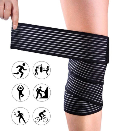 1Pcs 40-200cm Compression Bandage Protector Knee Support Brace Sports Elastic Elbow Straps Leg Bands Elast Bandag Workout Wrap