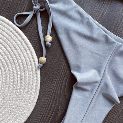 2025 New Sexy Triangle Bathing Suit for Women Brazilian Bikinis Halter Swimwear Push Up Swimsuit Metal Chain Beach Bikini Set