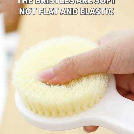 1 Pack Long Handle Shower Brush Unisex Senior Single Side Back Brush Bath Brush Exfoliating Suitable For Wet And Dry Brushes