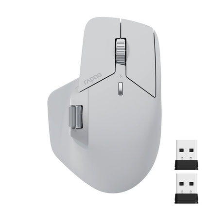 Rapoo MT760L/MT760M Multi-mode Rechargeable Wireless Mouse Ergonomic 4000 DPI Support Up to 4 Devices Bluetooth Mouse