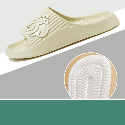 Summer Women's Slippers Fashion Indoor Soft Sole Durable And Wear-resistant Cute Cartoon Cat Bathroom Home Shoes Couple