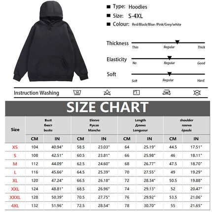 Men's Hoodies Women Pullover Spring Autumn Casual Hoodie Sweatshirts Solid Color Hoodies Oversize Black Sweatshirt For Male