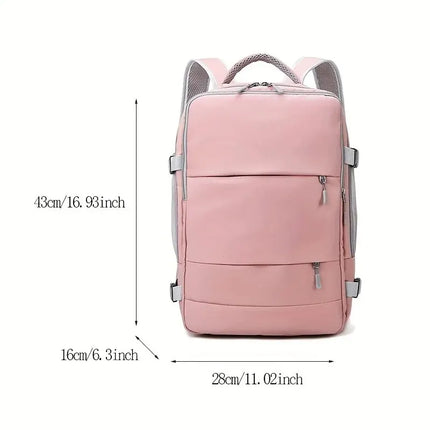 Women'S Bag Large Capacity Journey Multifunction Backpack with Shoe Storage Multilayer Dry and Wet Separation Waterproof