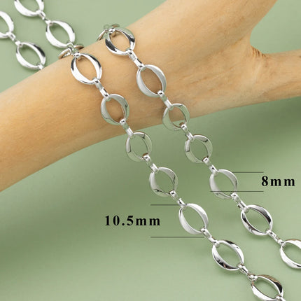 YEGUI C77,diy chain,18k gold rhodium plated,copper,pass REACH,nickel free,jewelry making,charms,diy bracelet necklace,1m/lot