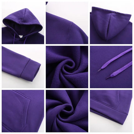 Men's Hoodies Women Pullover Spring Autumn Casual Hoodie Sweatshirts Solid Color Hoodies Oversize Black Sweatshirt For Male