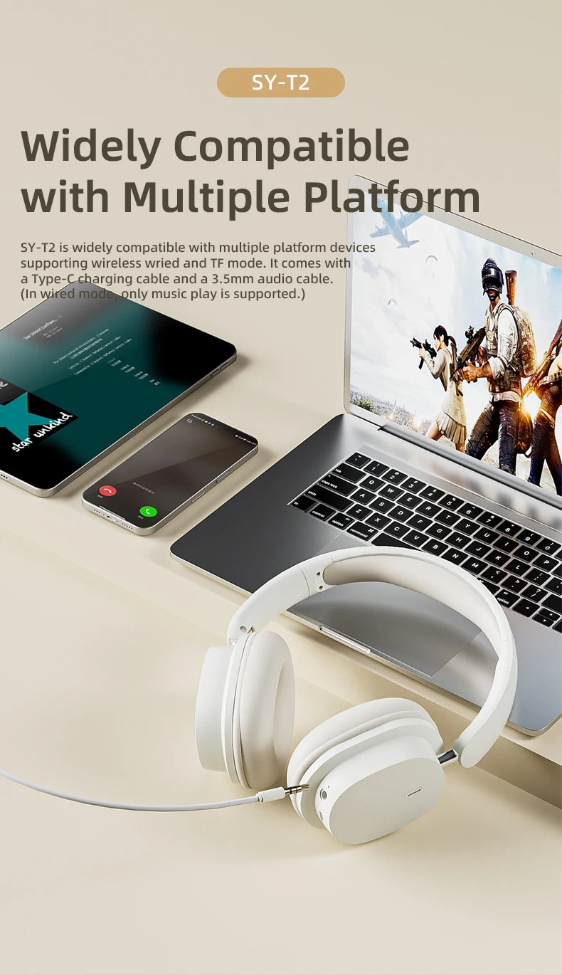 Xiaomi Mijia Wireless Headphone 3D Spatial Audio Earphone Bluetooth 5.3 Headset 40mm Driver Foldable Over Ear Headphone 70H